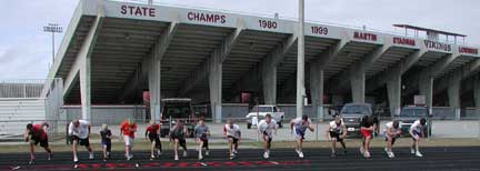 Speed Coach Phil Campbell teaching correct speed techniques in Valdosta GA